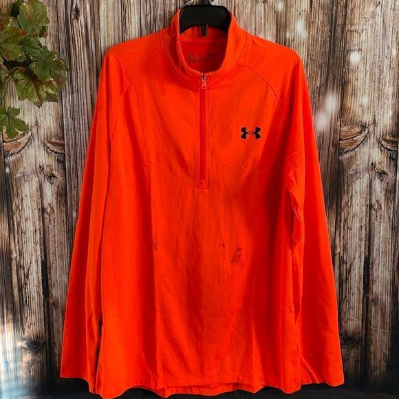 Under Armour Other - Under Armour Men's Tech 2.0 1/2 Zip Sweater - Phoenix Fire - S